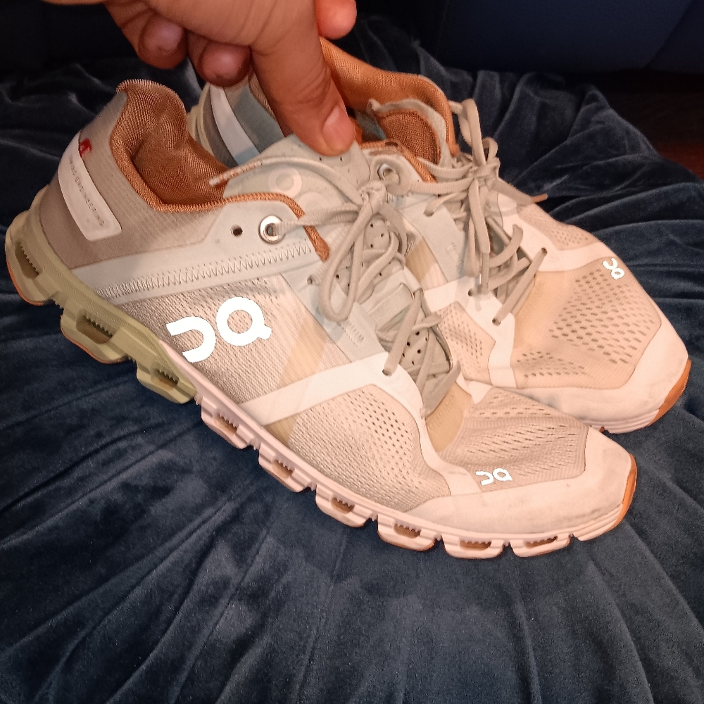 On Running Sneakers in Beige and White